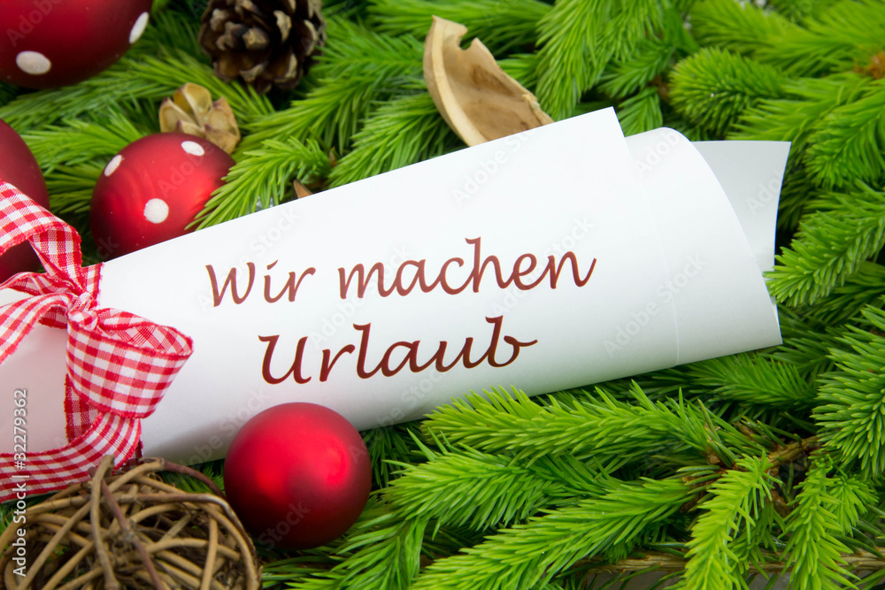 Wir machen Urlaub StockFoto Adobe Stock