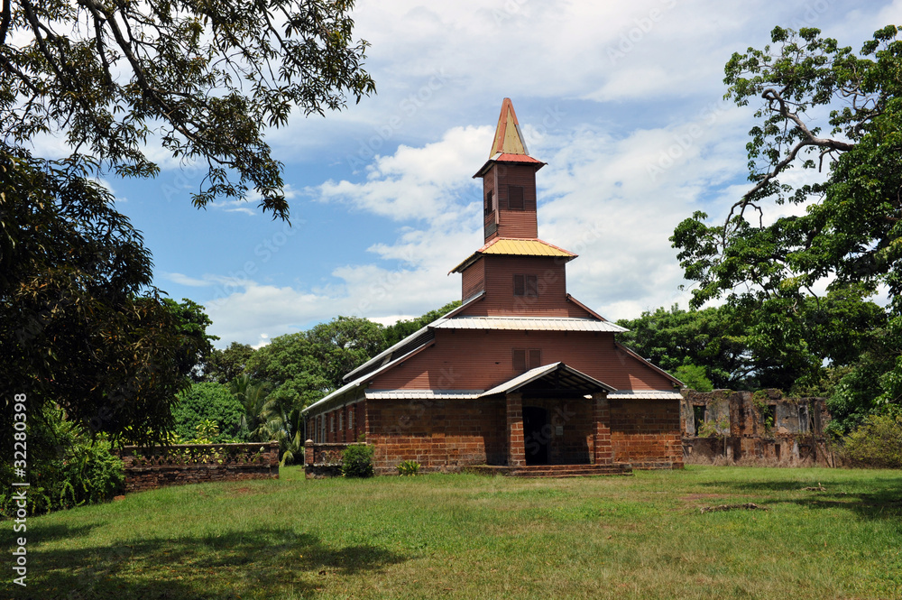 Chapel on Ile Royale, French Guiana Devil islands Chapel on Ile Royale, French Guiana Devil islands