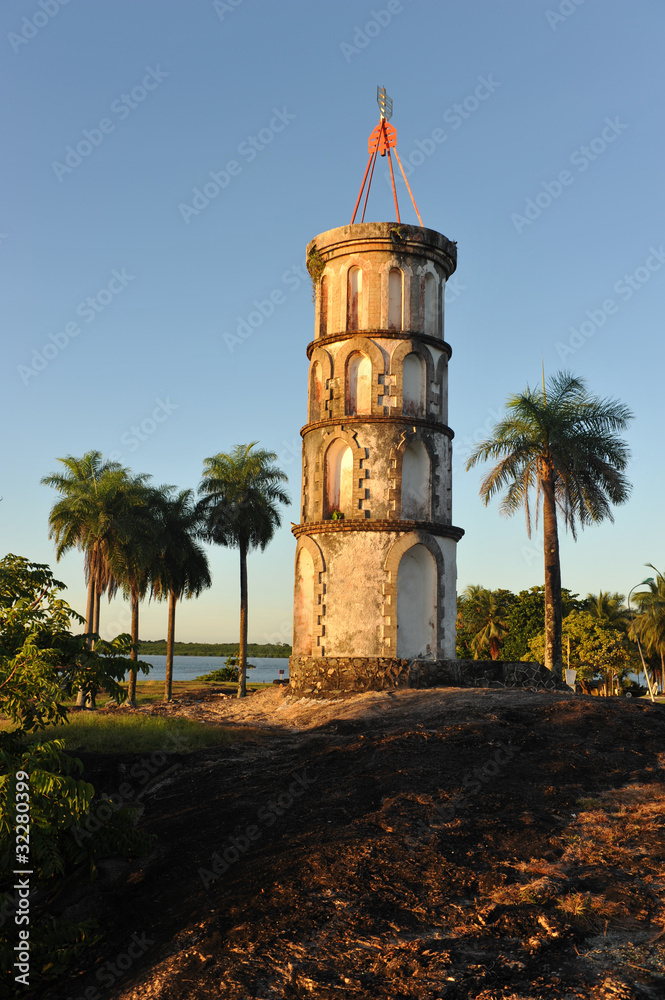 Dreyfus's tower in Kourou, French Guiana