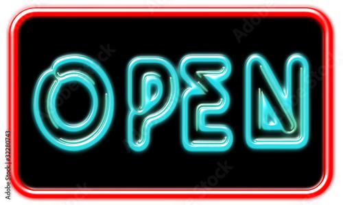 Neonleuchte OPEN