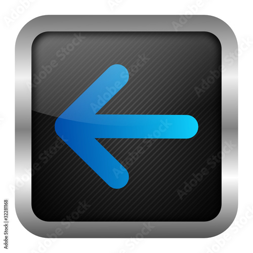blue icon set - arrow left