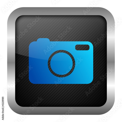 blue icon set - camera