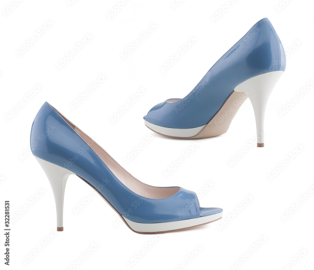 Women's shoes on a white background.