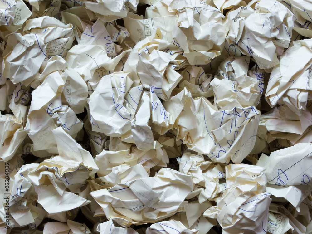 waste paper background