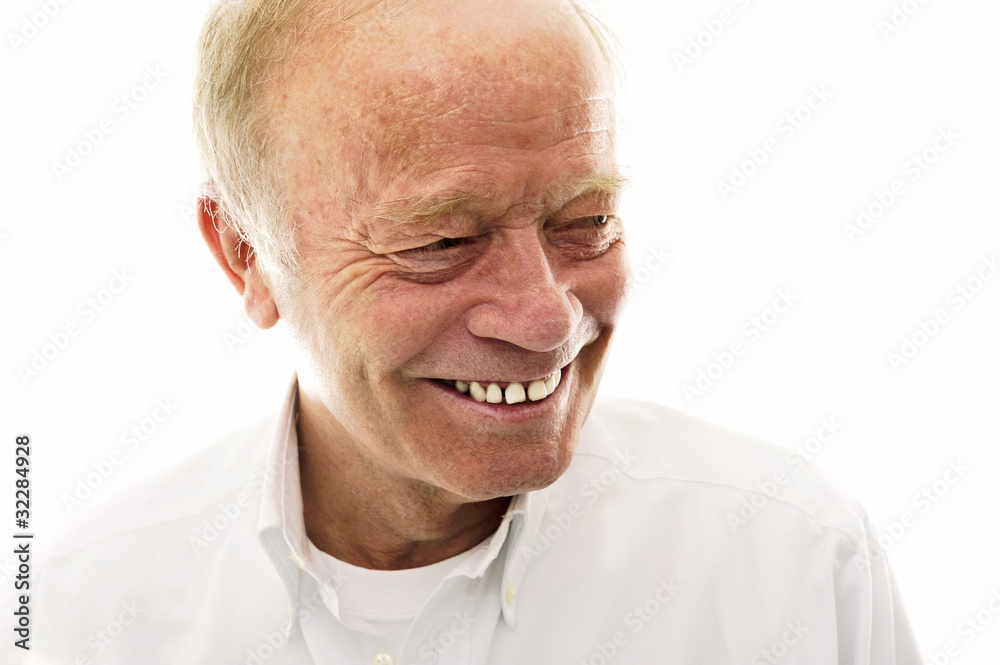 Portrait of a happy senior man smiling Portrait of a happy senior man smiling