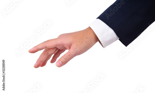 Business man's hand gesturing