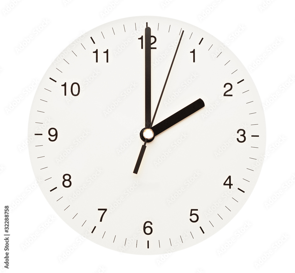 clock face isolated on white background - time concept clock face isolated on white background - time concept