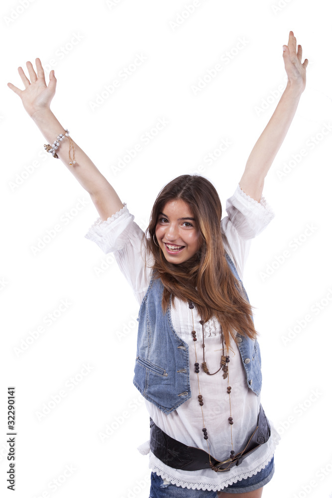 Happy teenager woman Happy teenager woman