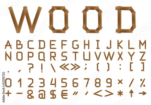 The wooden alphabet. © natalishev