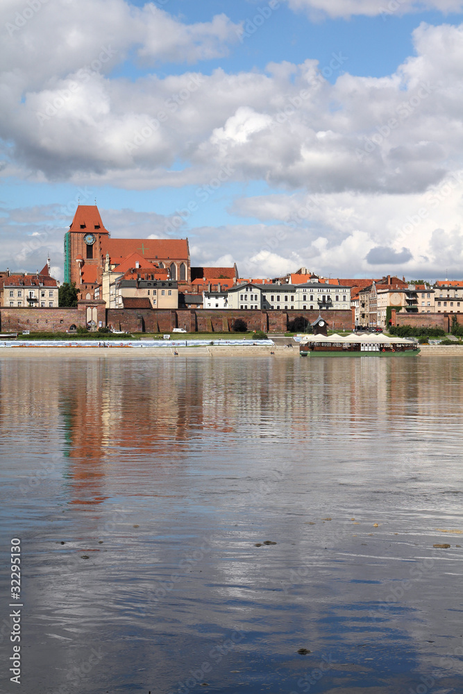 Torun, Poland - view with Vistula river