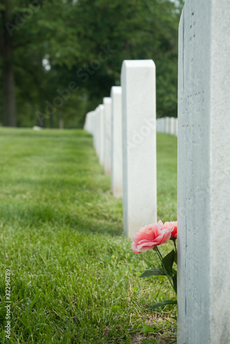 Flowers at Gravesite
