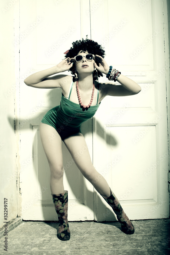 Fashion portrait of a beautiful young sexy woman Fashion portrait of a beautiful young sexy woman