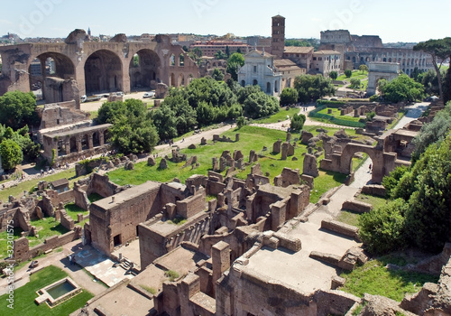 Il Foro Romano visto dal Palatino, Roma
