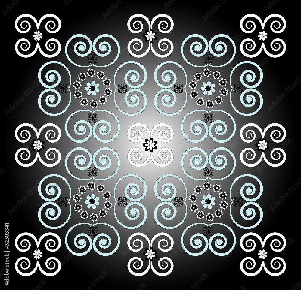 flower square pattern
