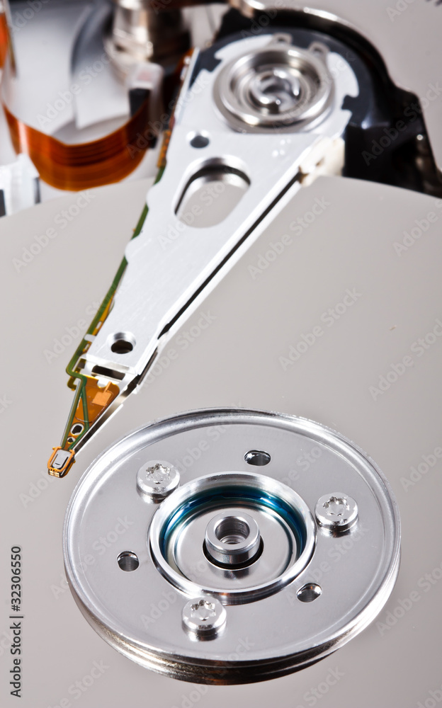 Opened harddisk Opened harddisk