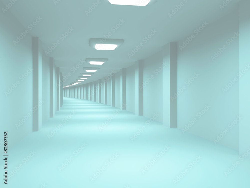 long corridor with no windows