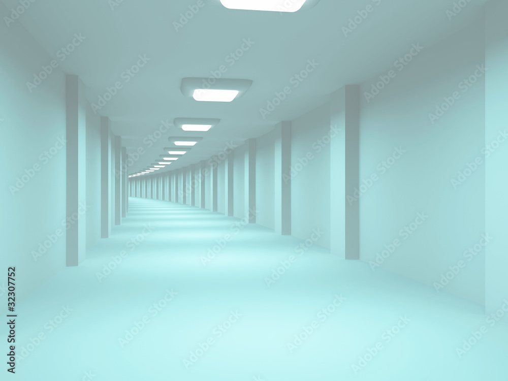 long corridor with no windows long corridor with no windows