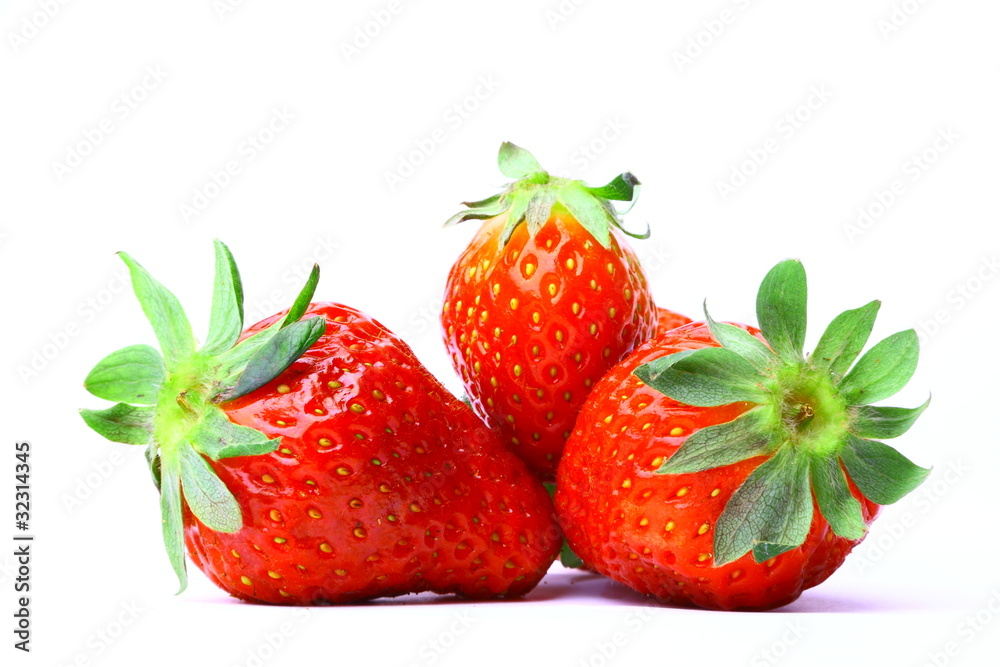 Pack of several delicious sweet red strawberries Pack of several delicious sweet red strawberries