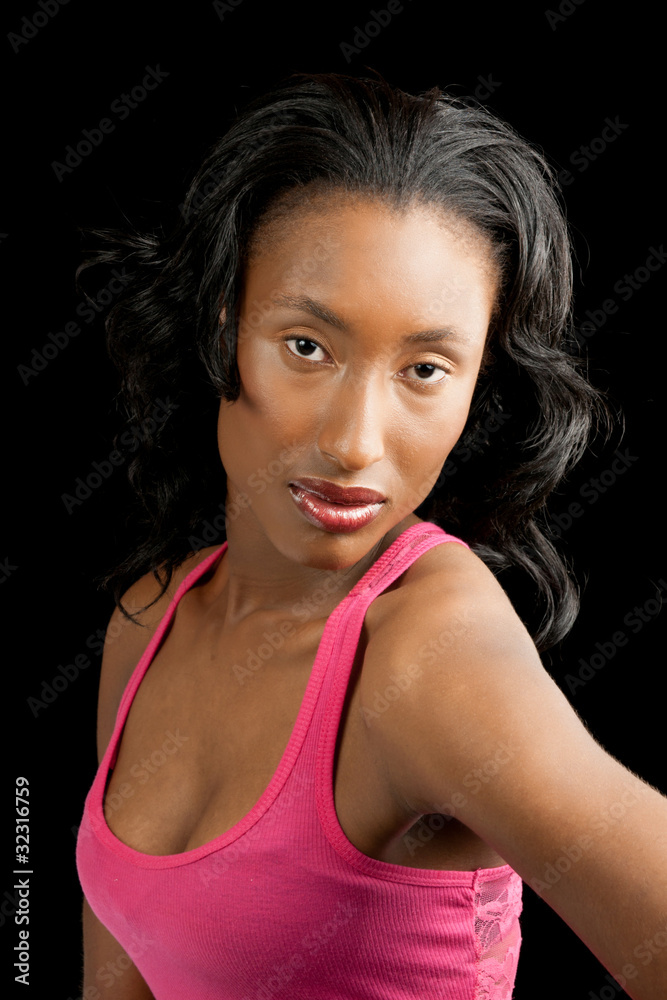 Fototapeta premium glamorous portrait of african woman