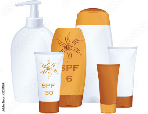 Sun Cream Bottles