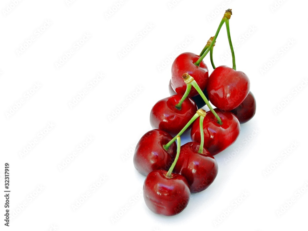 Varias cerezas Varias cerezas