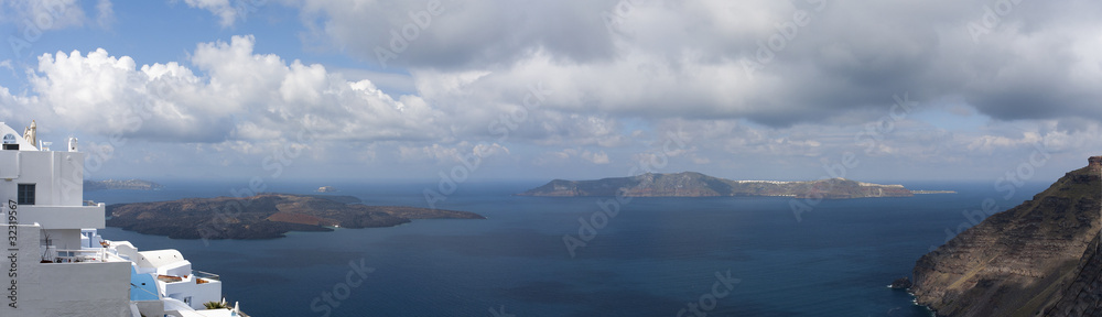 Volcán de Santorini (panorama)