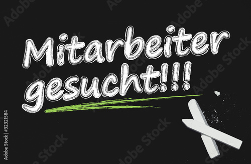 mitarbeiter gesucht photo