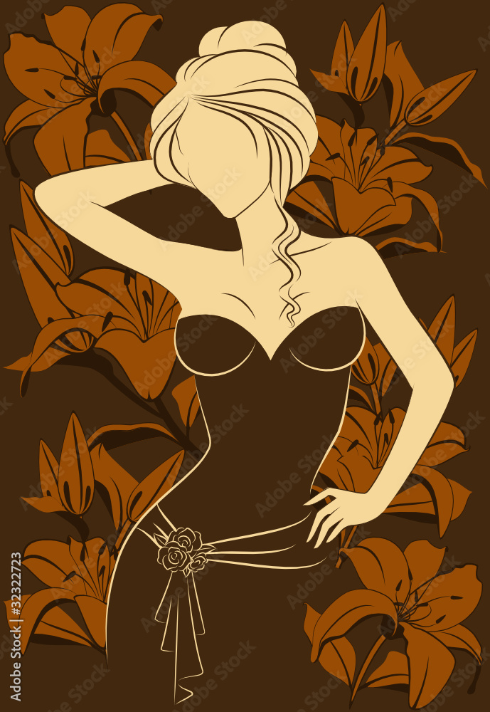 Obraz premium Sexy women in dress