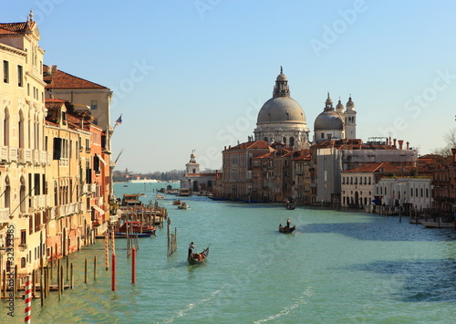 View from Accademia bridge (Venice, Italy) photo