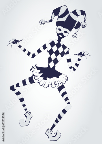Cartoon court jester