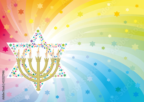 Glad background to the Jewish holiday