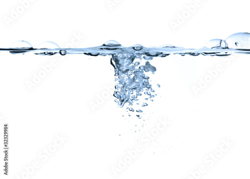 air bubbles in water isolated