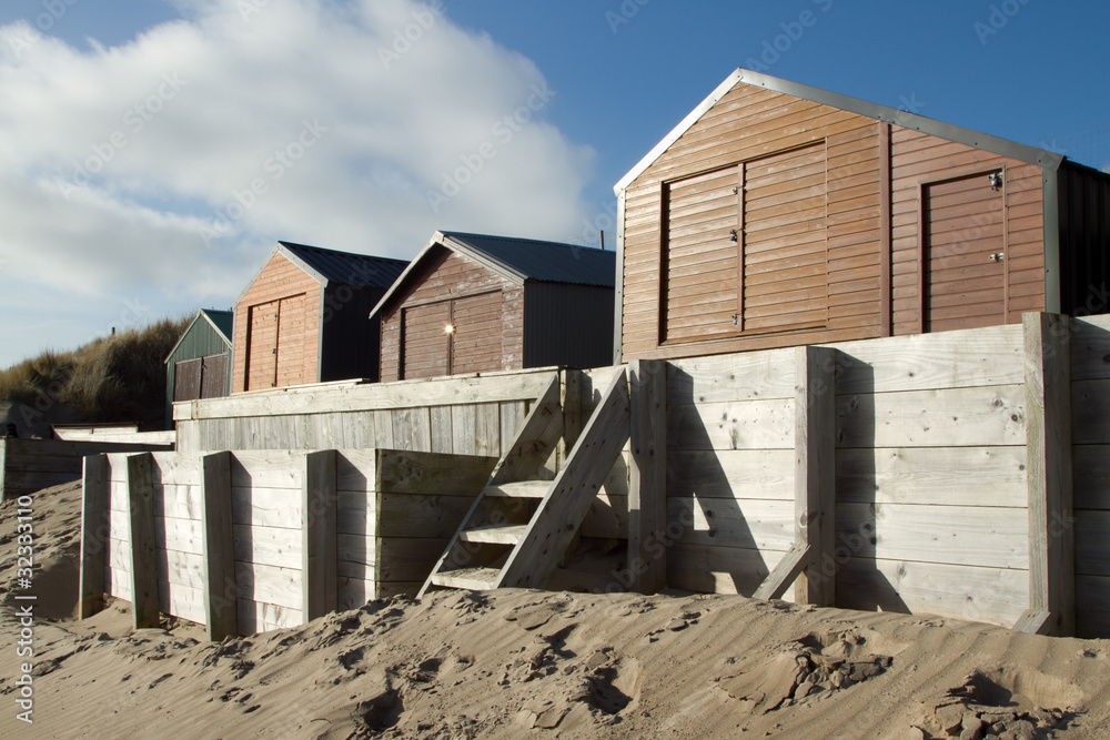 Fototapeta premium Beach huts.