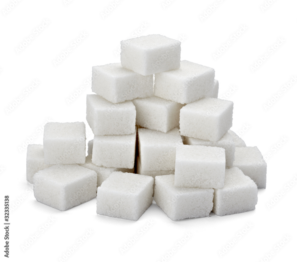 sugar cubes sweet food - obrazy, fototapety, plakaty 
