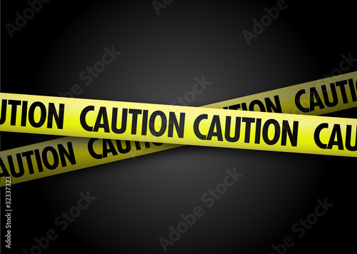 Caution yellow tape