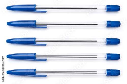 Blue pen background