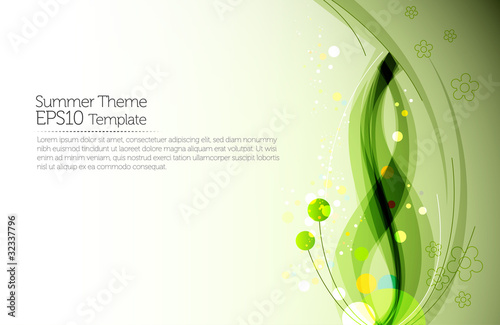 Design Template for Placing your Text | Summer Theme