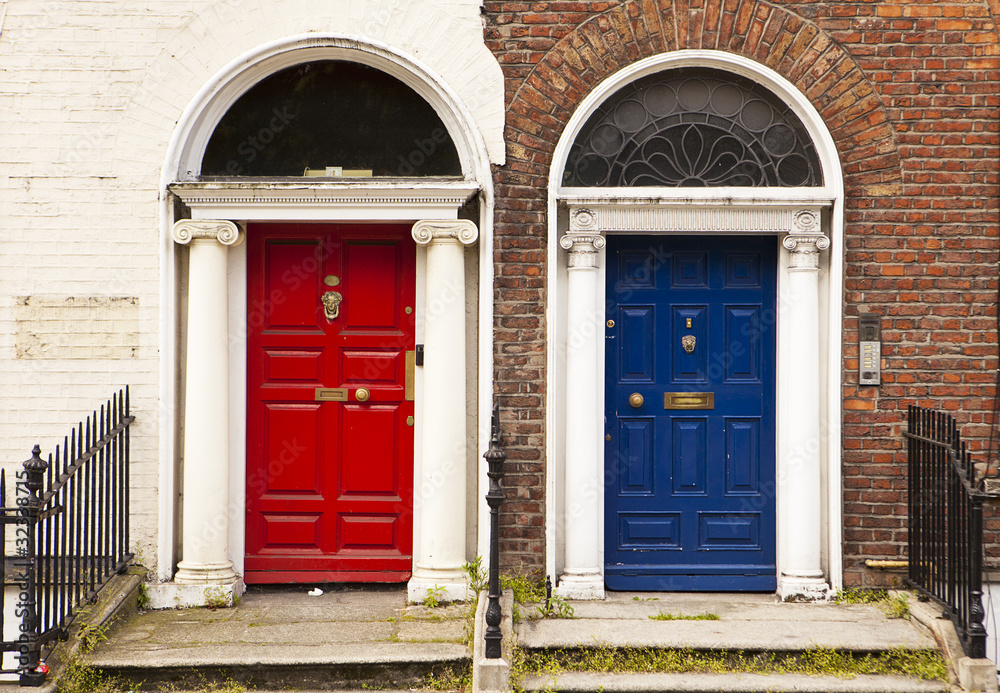 Red and Blue Doors