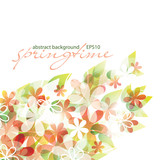 springtime - abstract flower background, EPS10