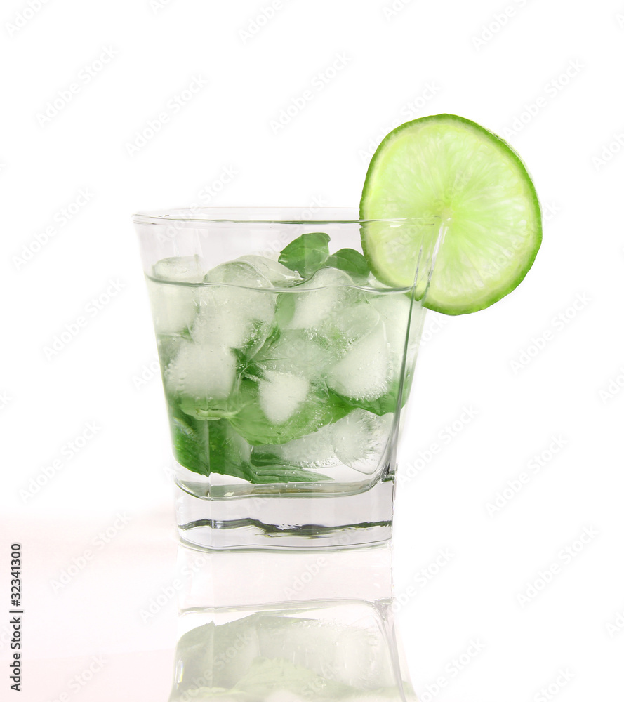 Mojito drink isolated on white background Mojito drink isolated on white background