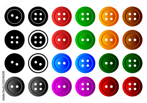 Collection of buttons