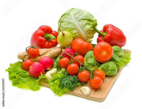 Fototapeta Naklejka Na Ścianę i Meble -  Vegetables. Fresh and ripe vegetables close-up.
