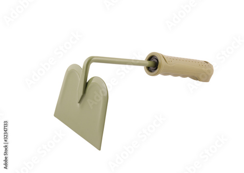 Garden hoe isolated on white