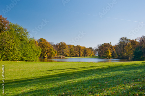 Meadow and pond photo