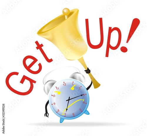 alarm clock with a bell
