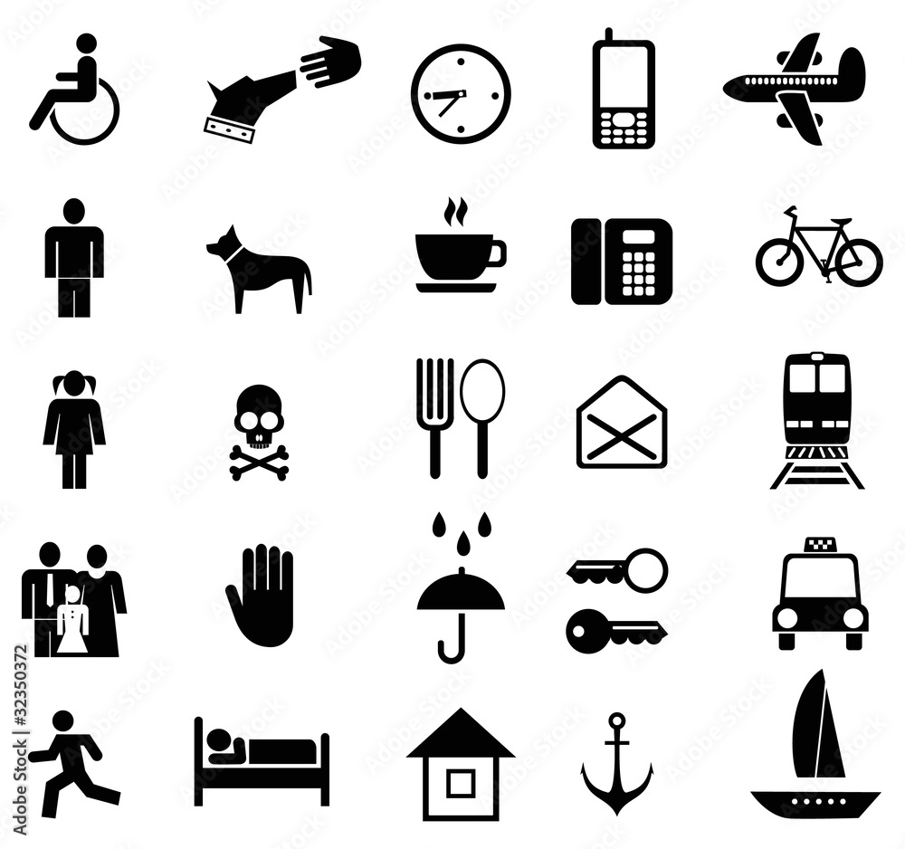 Obraz premium Set of vector icons