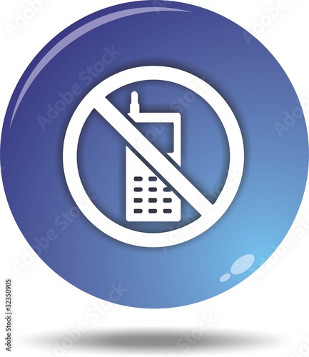 bouton interdit de téléphoner