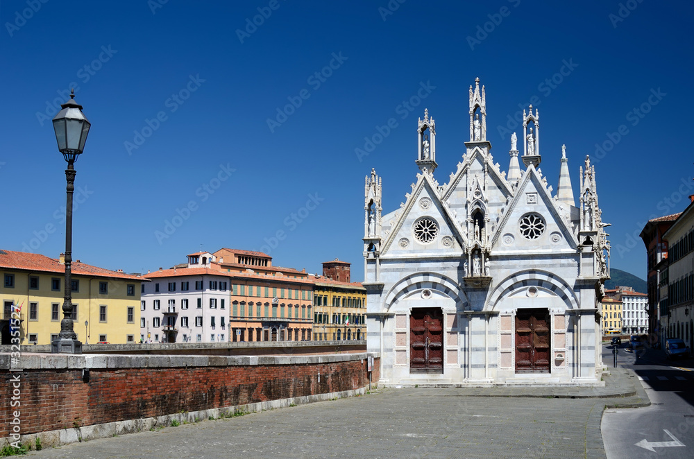 Naklejka premium Church Santa Maria de la Spina, Pisa, Italy
