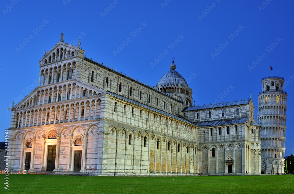 Cathedral of Pisa and Leaning Tower