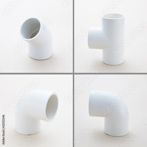 PVC pipe connections in studio